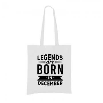 Legend Are Born In December Bevásárló táska
