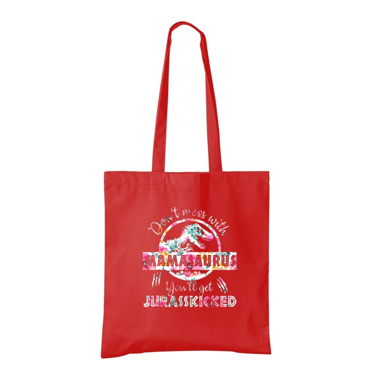 Mamasaurus Flower Bevásárló táska