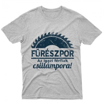 Fűrészpor-Csillámpor Férfi póló
