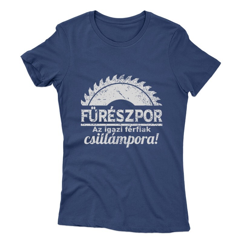 Fűrészpor-Csillámpor Női póló