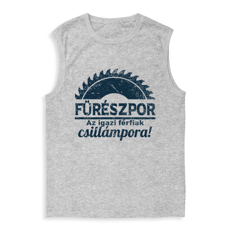 Fűrészpor-Csillámpor Férfi Trikó