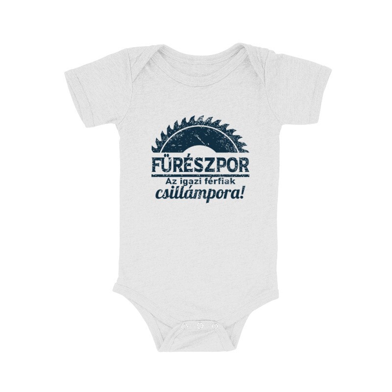 Fűrészpor-Csillámpor Bébi body