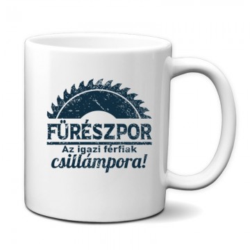 Fűrészpor-Csillámpor Bögre