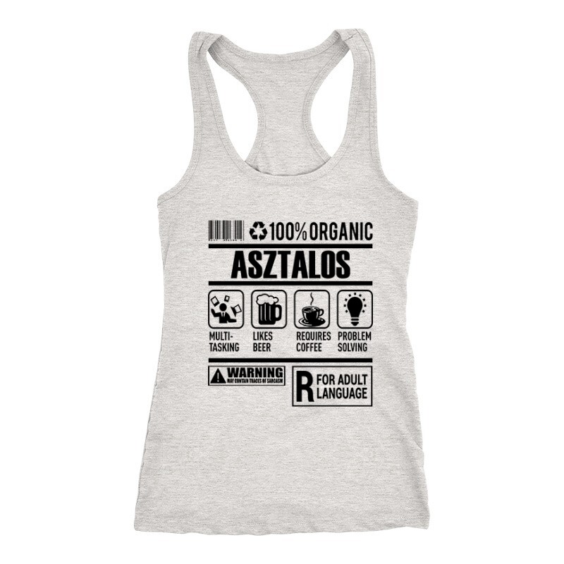 100% Organic Asztalos Női Trikó