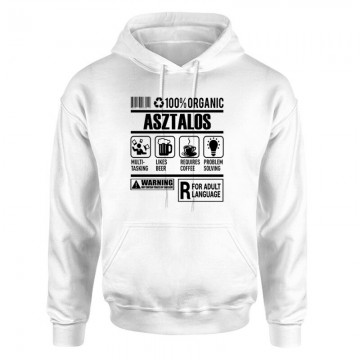 100% Organic Asztalos Unisex pulóver