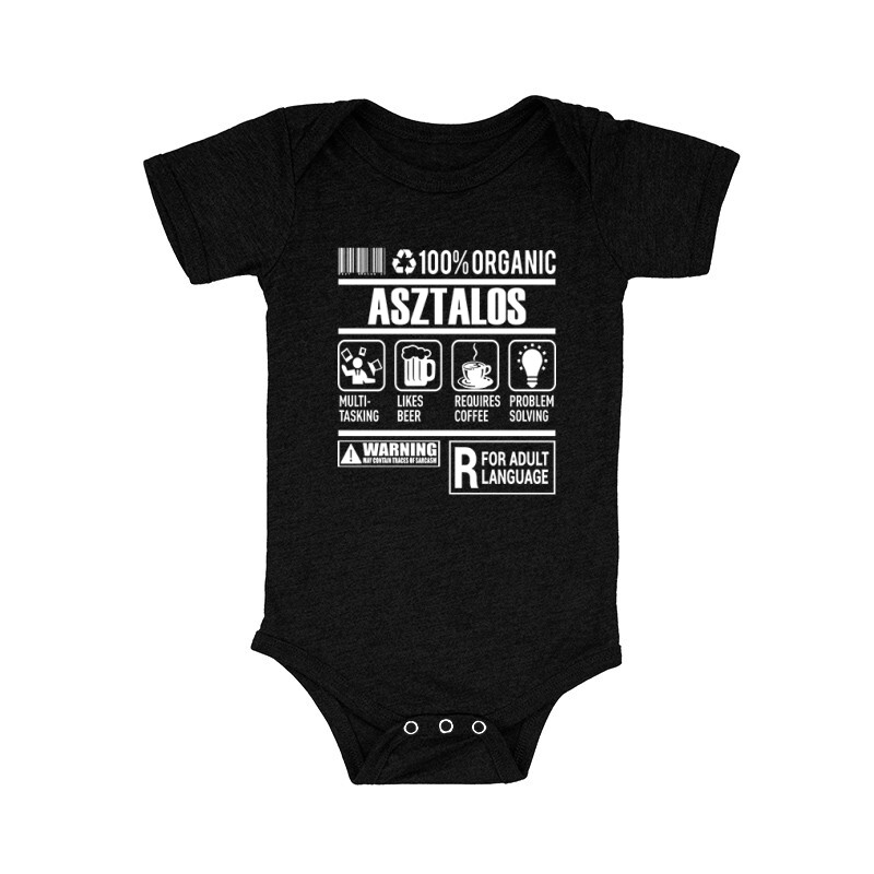 100% Organic Asztalos Bébi body