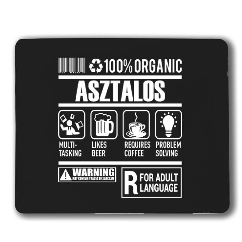 100% Organic Asztalos Egérpad