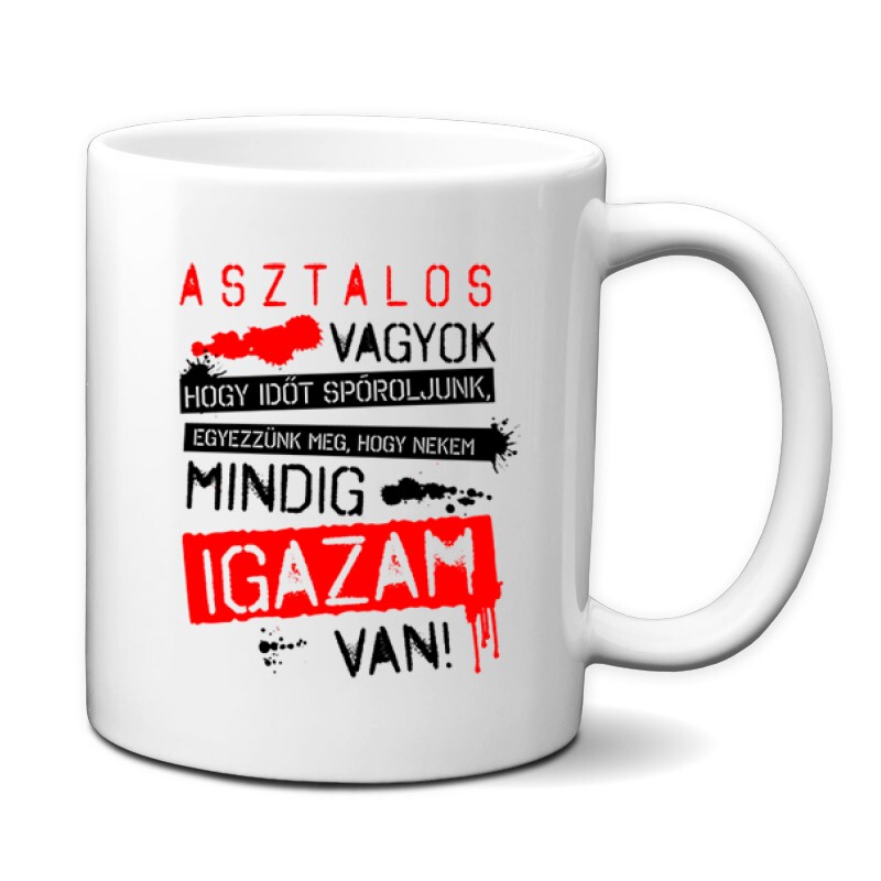 Asztalos vagyok igazam van Bögre