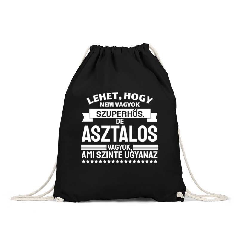 Szuperhős Asztalos Tornazsák