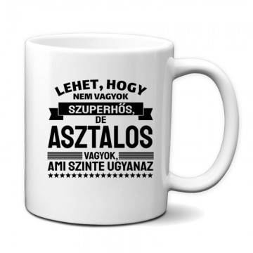 Szuperhős Asztalos Bögre