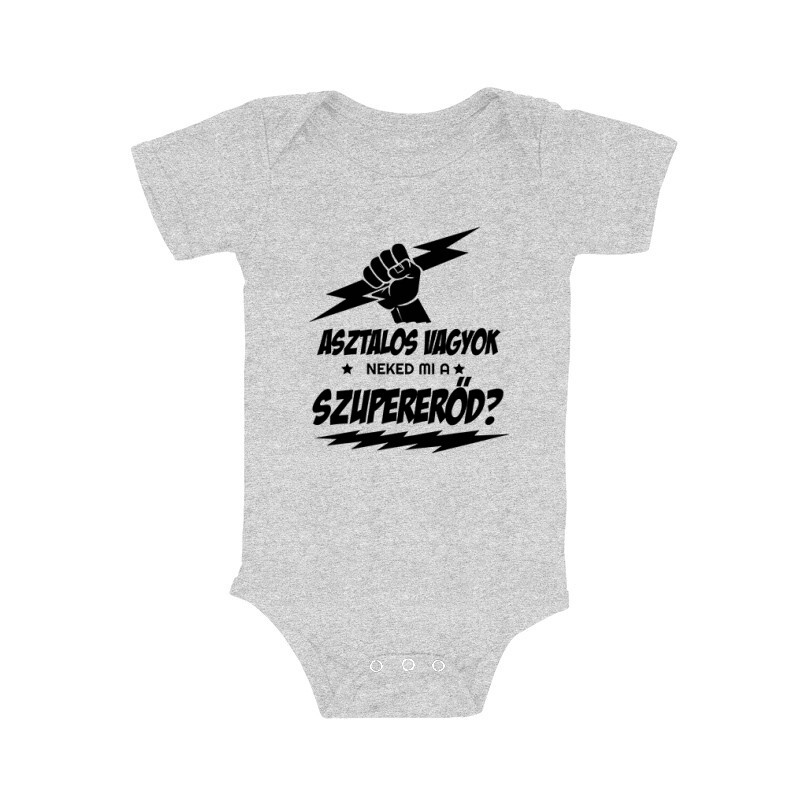 Asztalos Szupererő Bébi body