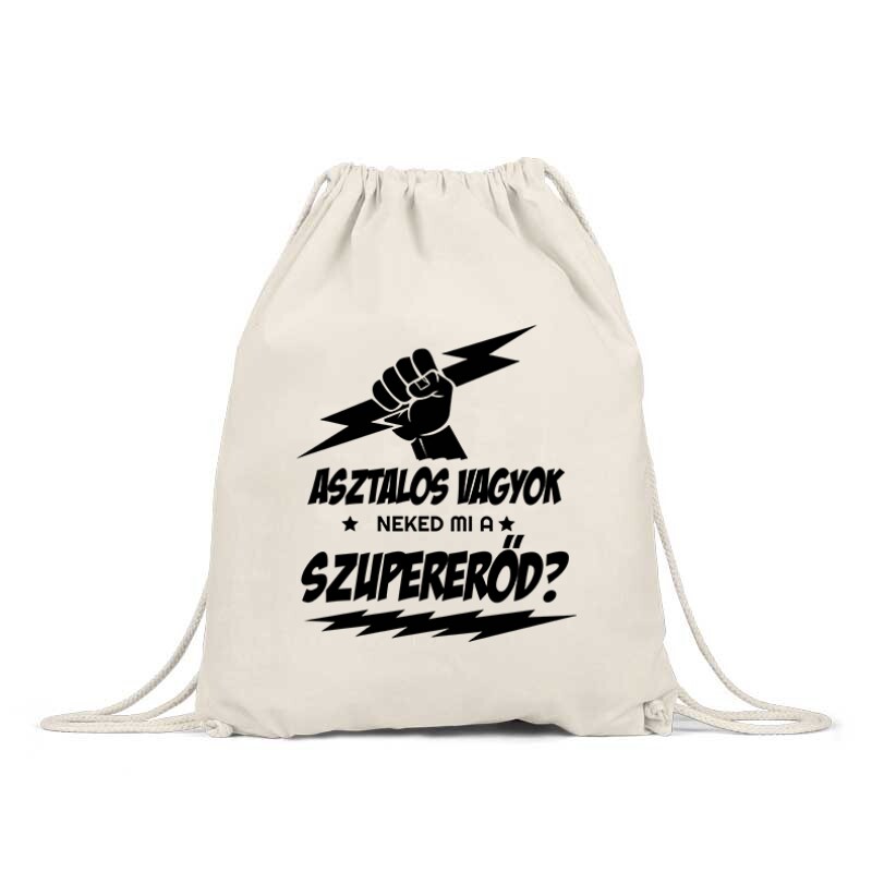 Asztalos Szupererő Tornazsák