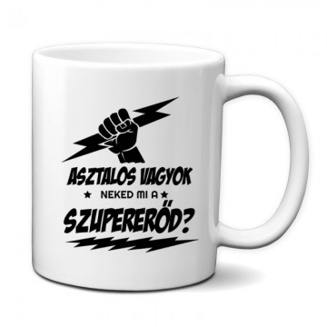 Asztalos Szupererő Bögre