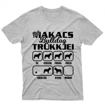 Makacs Bulldog Trükkjei Férfi póló