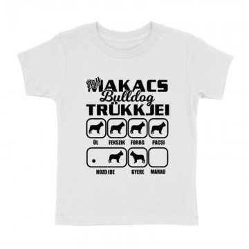 Makacs Bulldog Trükkjei Gyermek póló