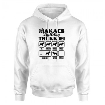 Makacs Bulldog Trükkjei Unisex pulóver