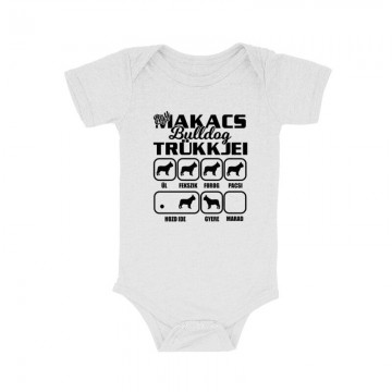 Makacs Bulldog Trükkjei Bébi body