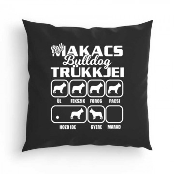 Makacs Bulldog Trükkjei Párna