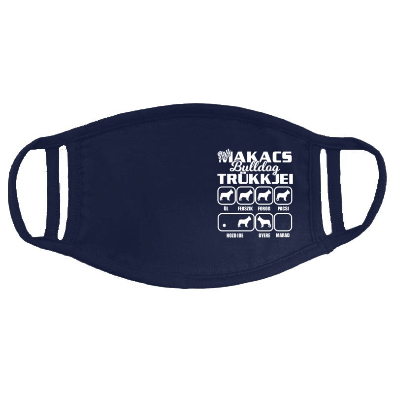 Makacs Bulldog Trükkjei Arcmaszk