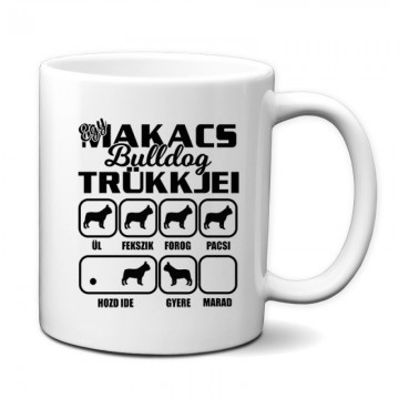 Makacs Bulldog Trükkjei Bögre