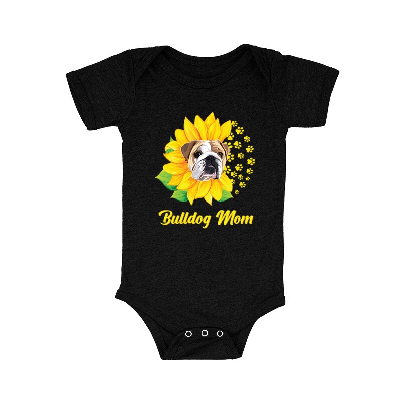 Sunflower Angol Bulldog Bébi body