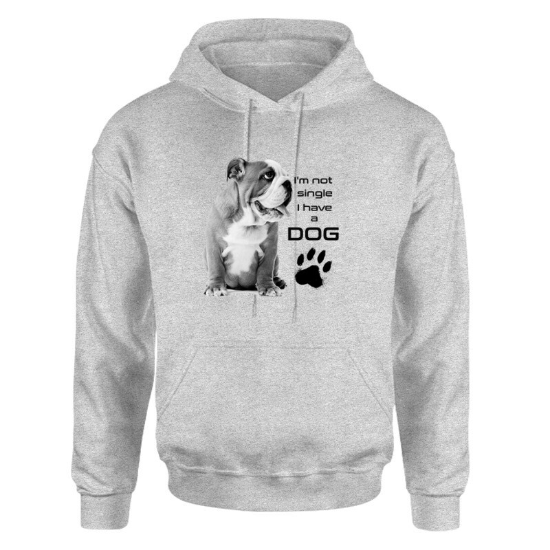 Not Singli Angol Bulldog Unisex pulóver