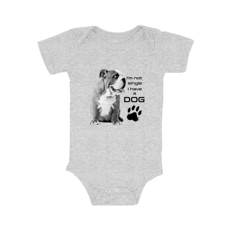 Not Singli Angol Bulldog Bébi body