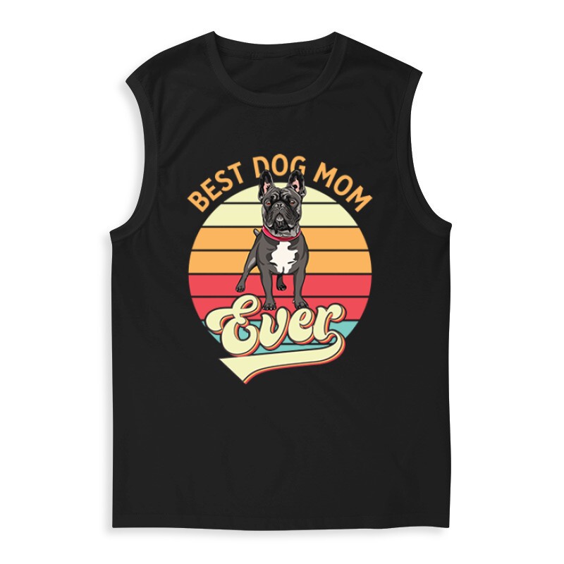 Best Dogmom Retro Férfi Trikó