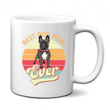 Best Dogmom Retro Bögre