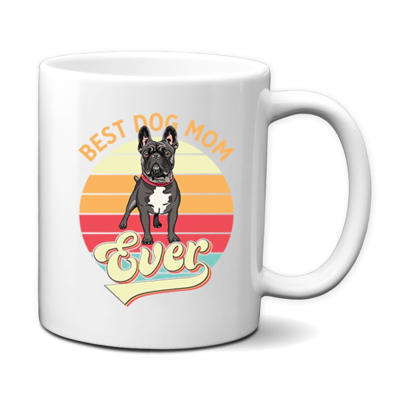 Best Dogmom Retro Bögre