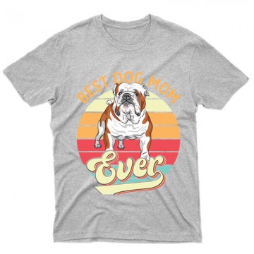 Best Dogmom Retro - Angol Bulldog Férfi póló