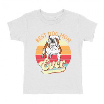 Best Dogmom Retro - Angol Bulldog Gyermek póló