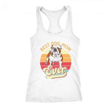 Best Dogmom Retro - Angol Bulldog Női Trikó