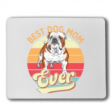 Best Dogmom Retro - Angol Bulldog Egérpad