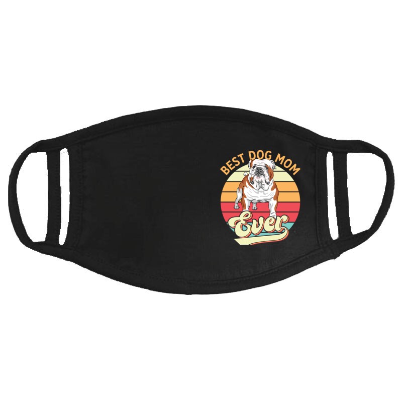 Best Dogmom Retro - Angol Bulldog Arcmaszk