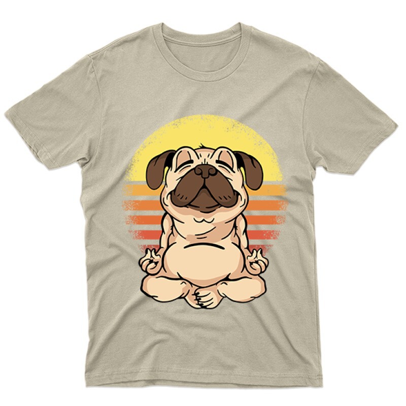 Bulldog Meditáció Férfi póló