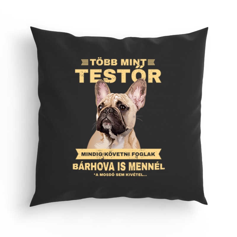 Több mint Testőr Francia Bulldog Párna