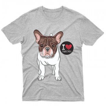I Love French Bulldog Férfi póló