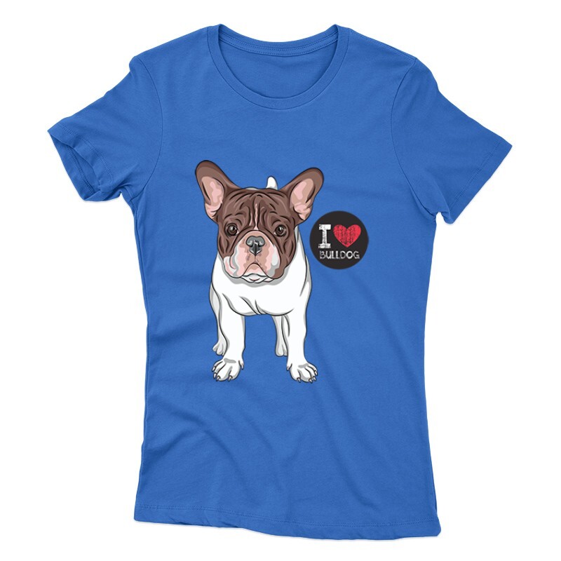 I Love French Bulldog Női póló