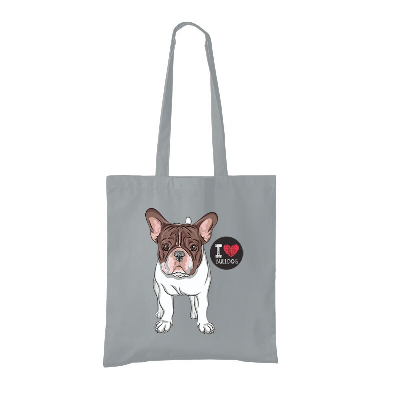 I Love French Bulldog Bevásárló táska