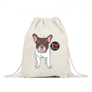 I Love French Bulldog Tornazsák