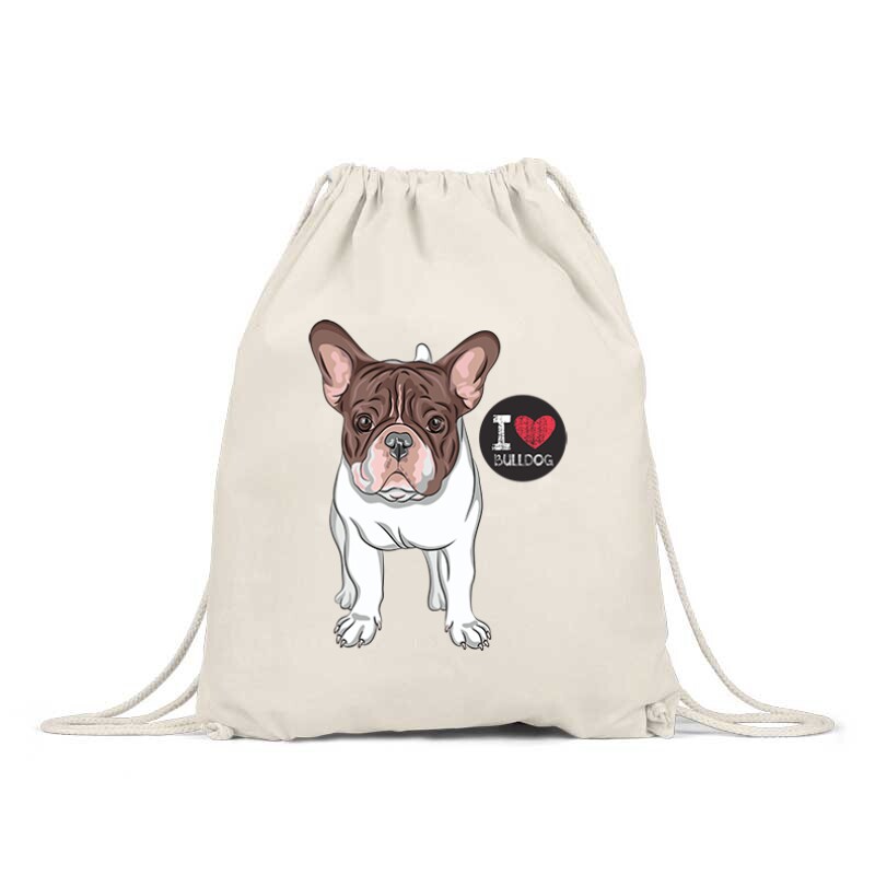I Love French Bulldog Tornazsák