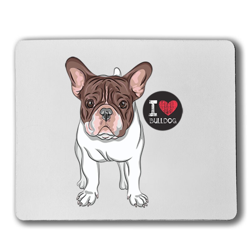 I Love French Bulldog Egérpad