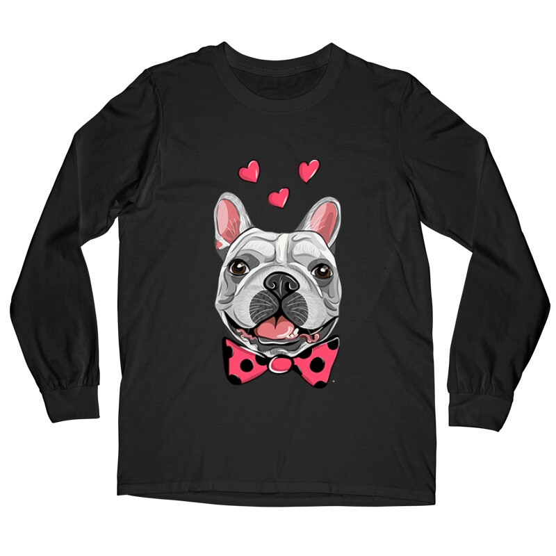 Frenchie Lover Hosszú ujjú póló