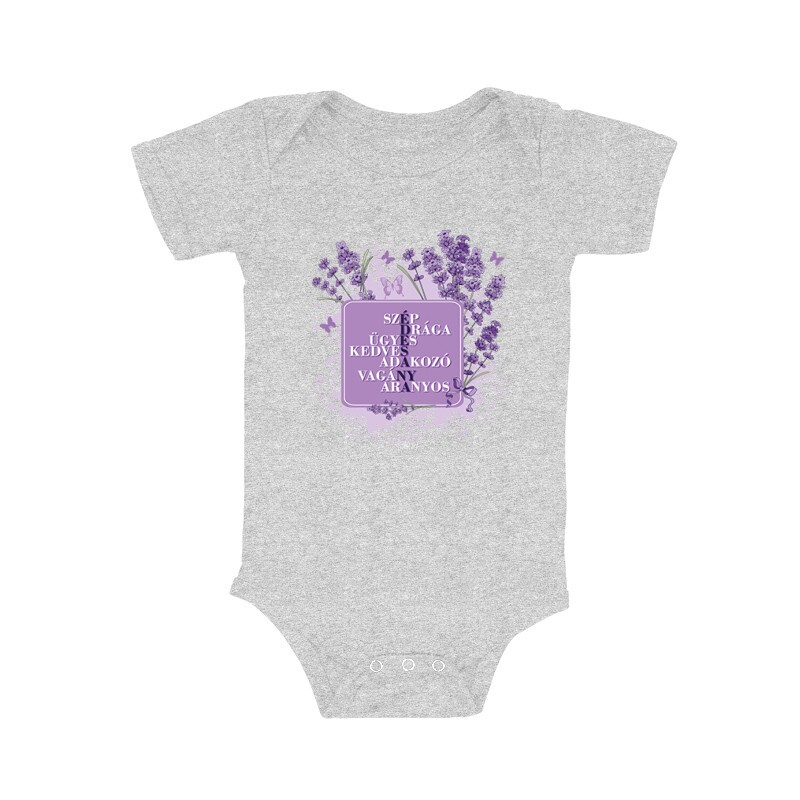 Édesanya (Levendula) Bébi body