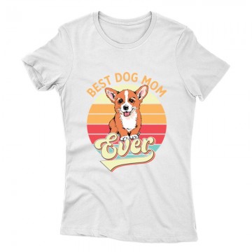 Best Dogmom Retro - Corgi Női póló