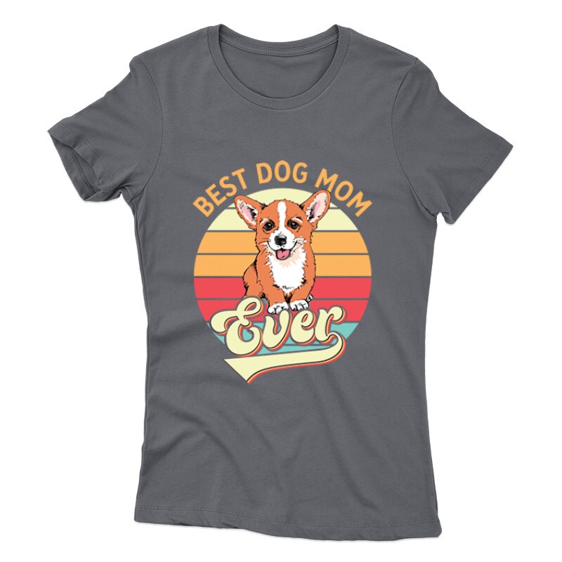 Best Dogmom Retro - Corgi Női póló