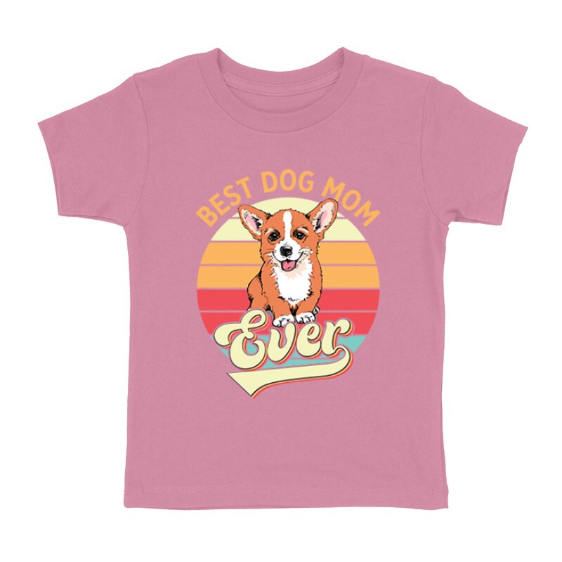 Best Dogmom Retro - Corgi Gyermek póló