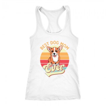 Best Dogmom Retro - Corgi Női Trikó