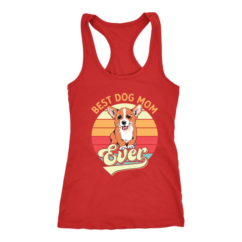 Best Dogmom Retro - Corgi Női Trikó